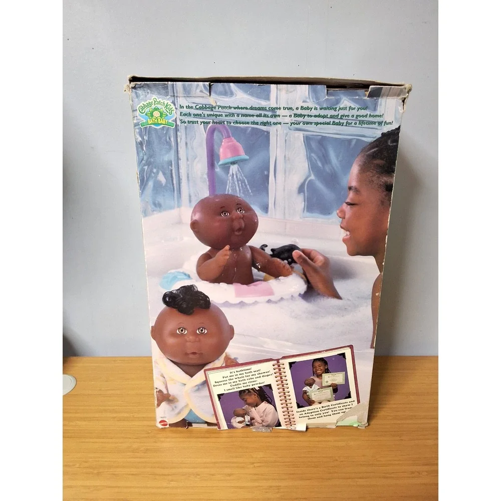 Vintage 1995 Cabbage Patch Kids Bath Baby Mattel 14277 Doll Some Box Damage NIB